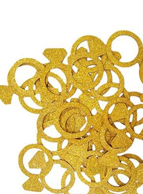 100 Pieces Rose Gold Crowns Paper Confetti for Theme Party B