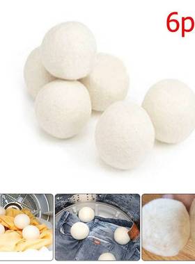 New 6Pcsset organic wool dryer balls Laundry Clean Reusable