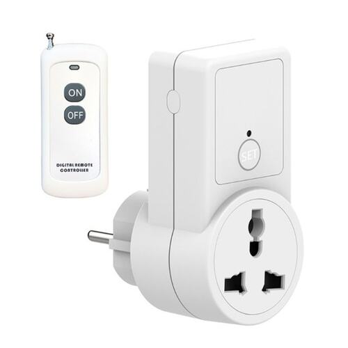 EU plug Remote Control Switch Socket Universal Durable &