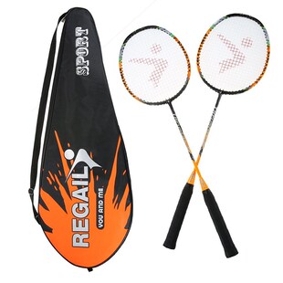 REGAIL 88g 2 Player Badminton Racket Replacet Set Carbon Fib