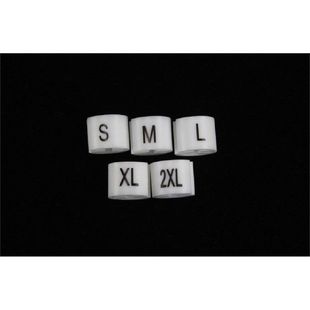 Plastic Cloth Hanger Size Marker Hangers Snap on Circle