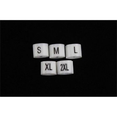 Plastic Cloth Hanger Size Marker Hangers Snap on Circle