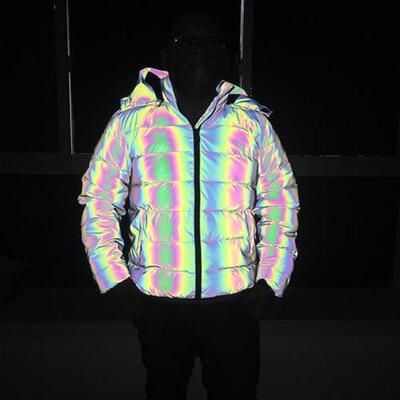 Fashion Reflective Jacket Winter Coats Thick Warm Parkas Set