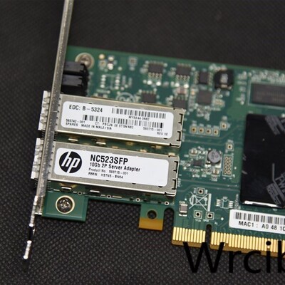 HP NC523SFP QLE3242-HP Dual Port 10GbE 593742-001 593715-001