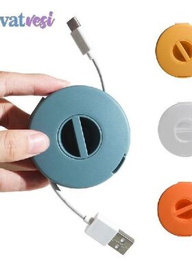 Cable Container Round Wire Winder Box Portable Phone Data