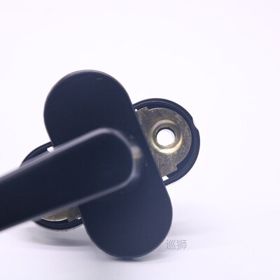 Inside Open Linkage Lever Plastic Steel Window Lock Black Ha