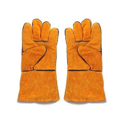 Cowhide Welding Gloves for Men Women Long Sleeve Work Heat