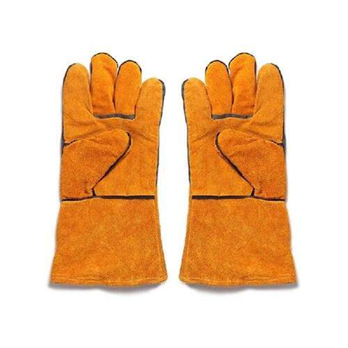 Cowhide Welding Gloves for Men Women Long Sleeve Work Heat