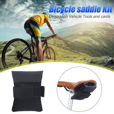 Bicycle Saddle Bag Toolkit Seat Cushion Pouch Portable