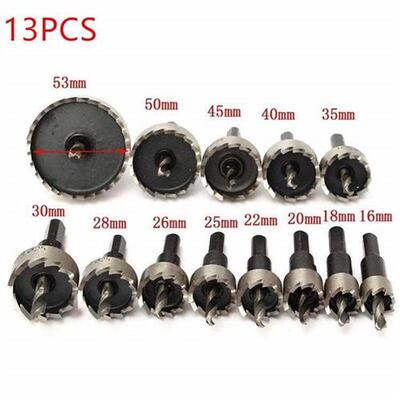 12pcs! 15-50mm HSS Drill Bit Set Holesaw Hole Saw Cutter Dri