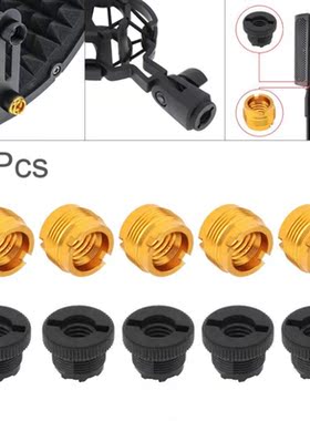 5Pcs 3/8 Female to 5/8 Male Screw Adapter Converter for Micr