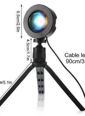 16 Colors LED Sunset Projector Lamp 360 Degree Rotation
