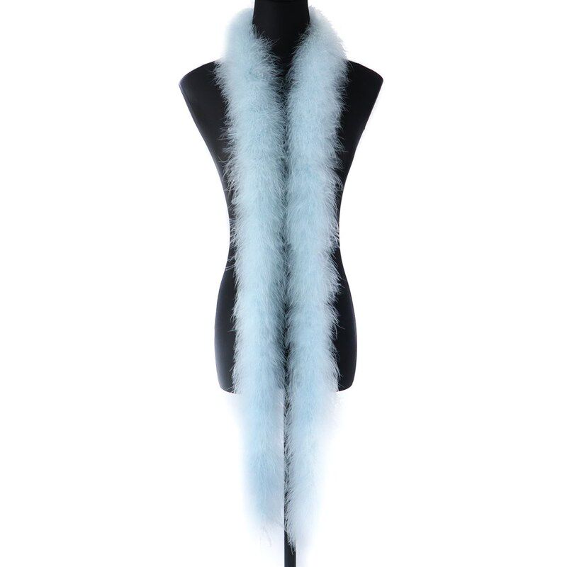 White fluffy Turkey Marabou Feather Boa 25g Soft Turkey Trim图片
