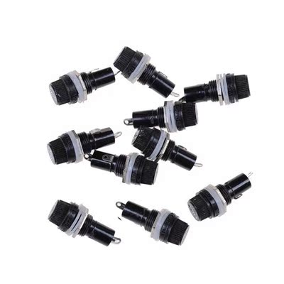 5*20mm glass fuse holders 5x20 black insurance tube socket f