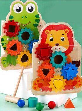 Baby Kids Wooden Learning Geometry Shape Matching Puzzle