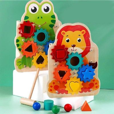 Baby Kids Wooden Learning Geometry Shape Matching Puzzle