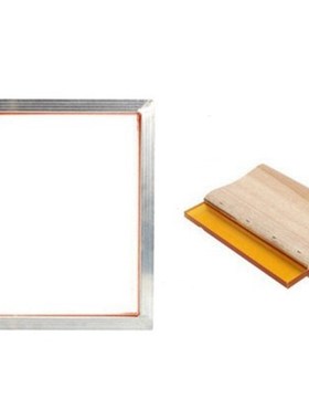 2Pcs/Set Screen Printing Kit 300M Silkscreen Mesh Aluminum F