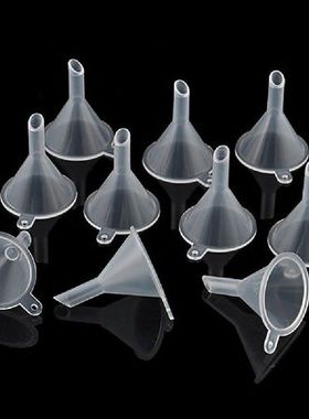 5 Pcs transparent Mini Funnels Small Plastic Bottleneck