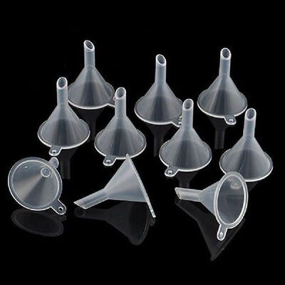 5 Pcs transparent Mini Funnels Small Plastic Bottleneck