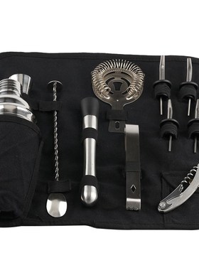 12Pcs Stainless Steel Cocktail Shaker Bar Set Bartender Kit