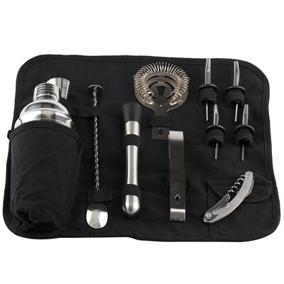 12Pcs Stainless Steel Cocktail Shaker Bar Set Bartender Kit