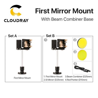 E Series  First Mirror Mount Include Beam Combiner For CO2