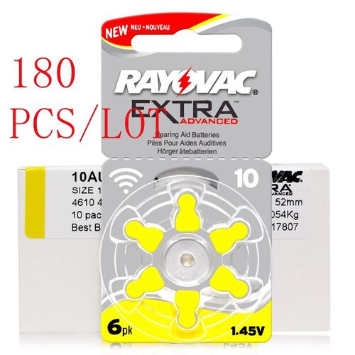 180 PCS Zinc Air  Extra Performance Hearing Aid Batteries A1