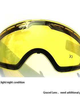 GOG 201 Lens Yellow Graced Magnetic Lens For Ski Goggles Sph
