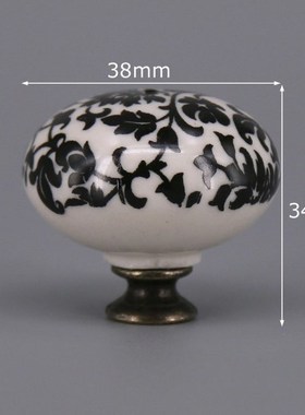 1PC Vintage Ceramic Knobs and Handles Door Handle Cupboard P