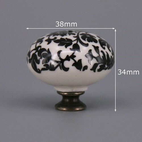 1PC Vintage Ceramic Knobs and Handles Door Handle Cupboard P