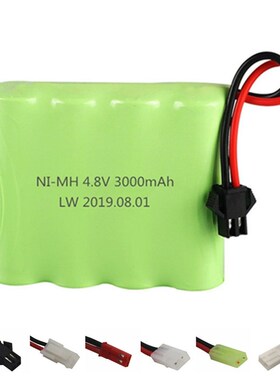NIMH 4.8v 3000mAh Battery For Rc toys Cars Tanks Robots Boat