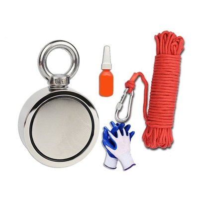 1Set Fishing Magnet Rope Diameter 0.24in Nylon Rope Roller C