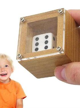 Magic Dice Box Wooden Mind Prediction Dice Magic Obedient
