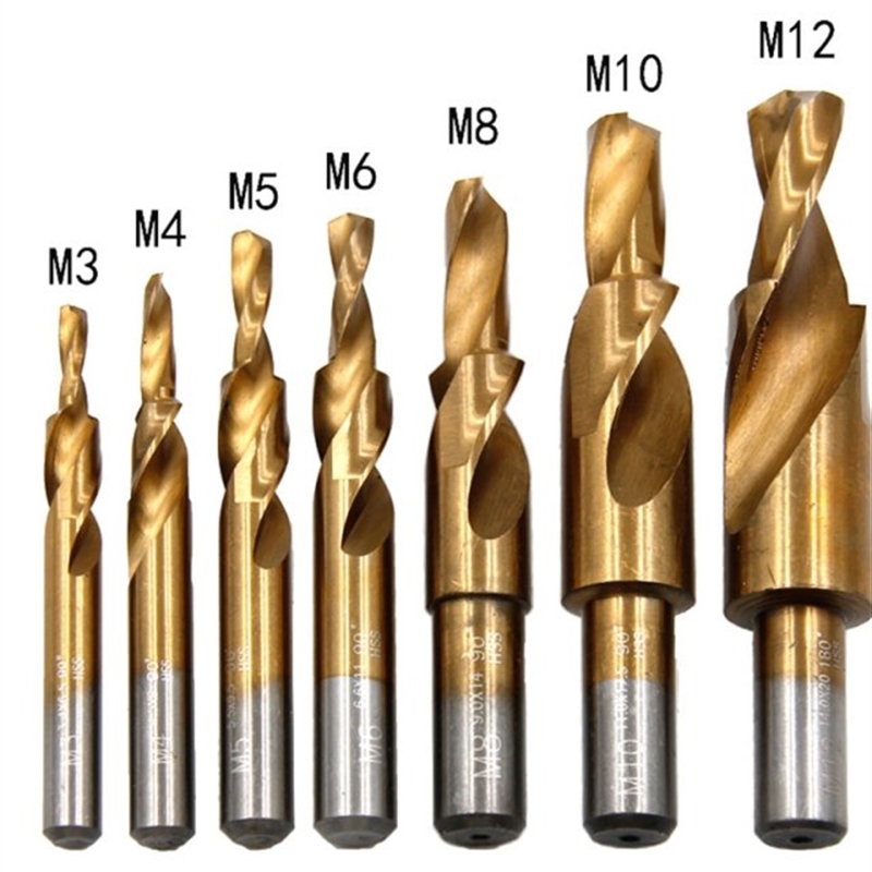 M3 M4 M5 M6 M8 M10 M12 HSS Step Drill Bits M35 High Speed St