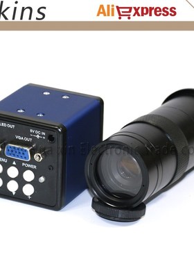 Free Shipping 2.0MP VGA Outputs Digital Industrial Microscop