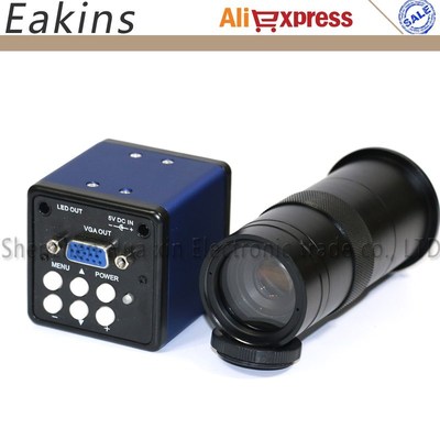 Free Shipping 2.0MP VGA Outputs Digital Industrial Microscop