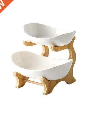 2 Layer Counter Top Fruit Basket Large Capacity Candy Bread