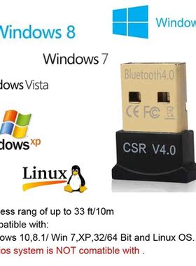 Mini USB Wireless Bluetooth CSR 4.0 Dual Mode Adapter Dongle