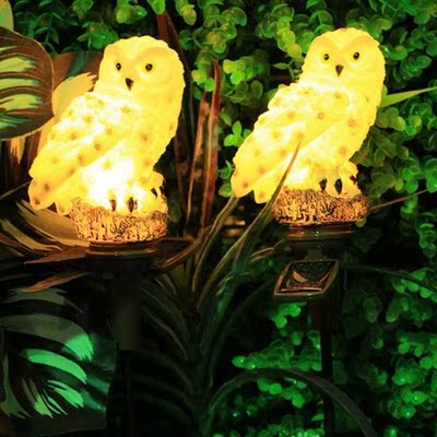 2pcs Solar LED Lights Outdoor Waterproof Decorative Lawn Sta