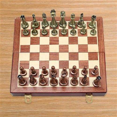 3 In 1 Wooden Chess Backgammon Checkers Travel Games Chess