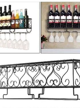 Wall Shelf Iron Wine Racks Wall Mounted Stemware Racks