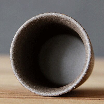 Chinese Pottery Coffee Mug Raw Ceramic Tea Cup Simple Person