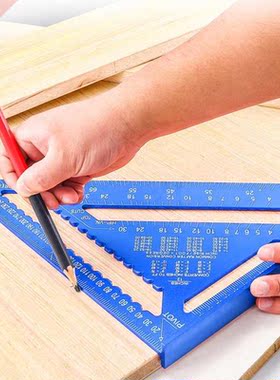 12 inch Metric Aluminum Alloy Triangular Measuring Ruler Woo