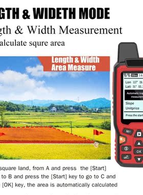 Land Area Measure Handheld USB Navigation Track Area Calcula