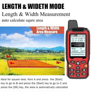 Navigation Handheld USB Calcula Track Area Land Measure