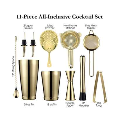 Cocktail Shaker Bar Set: 2 Weighted Boston Shakers, Cocktail