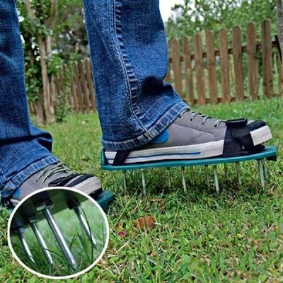 1 Pair Grass Spiked Gardening Walking Revitalizing Lawn