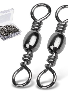 DONQL 50/100pcs Bearing Swivel Fishing Connector 1#-14# Fish