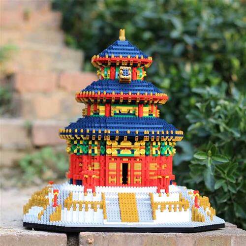 Hot YZ Blocks Mini Architecture model Taj Mahal building Br