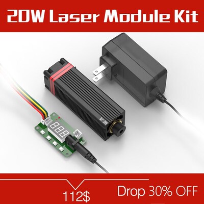 20W Laser Module Continuous Laser Head 5.5W CNC Laser Engrav